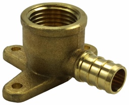 [7895655] 3/4" x 1/2" Brass Pex x FIP Drop Ear Elbow NL