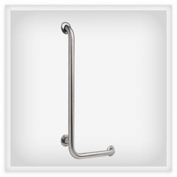 [7017490] 1-1/4 x 16 x 32 Left Hand 90 Degree Angle Knurled Grab Bar