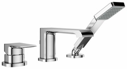 [3751420] Sobrio Pressure Balance 3-Piece Roman Tub Filler with Hand Shower