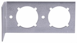 [3539901] Galvanized Stub Flat Bracket With Keyed Holes