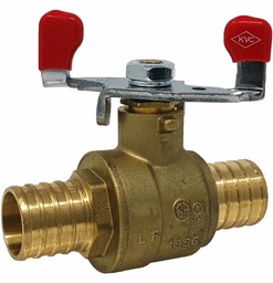 [3501107] 3/4 PEX LF BRASS WING BALL VALVE