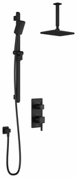[3744310] SquareOne TD2 Thermostatic Integrated Diverter Shower System with Vertical Ceiling Arm