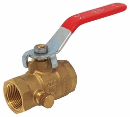 [6025921] 1 FIP BALL VALVE W/DRAIN 600WOG