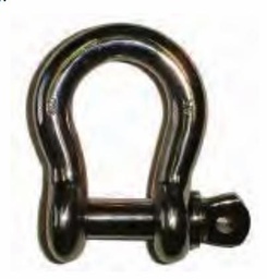[1519205] 3/16 STAINLESS STEEL SHACKLE