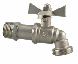 [1536605] SSHB52-07 - '3/4" Mpt 1/4 Turn Hose Bibb - 304 Series S.S. (Ball Type)'