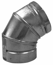 [5610800] 5" Double Wall 45 Degree Elbow 545EL