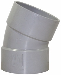 [7560220] 6"x45D PVC DWV SHORT TURN ELBOW HxH SYSTEM 15
