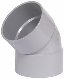 [7560235] 12"x45D PVC DWV SHORT TURN ELBOW HxH SYSTEM 15