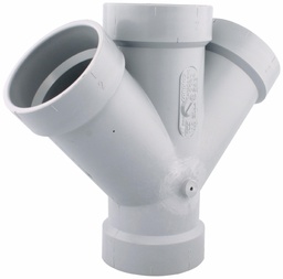 [7560570] 2"x45D PVC DWV DOUBLE WYE HxHxHxH SYSTEM 15