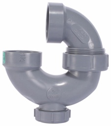 [7584024] 1 1/2" PVC DWV P TRAP UNION W/ C/O HxH SYSTEM XFR