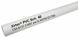 [7648032] 2" x 20' Non-CSA Sch40 PVC Pipe