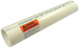 [7648230] 3"x10' PVC FLUE GAS VENT PIPE P/E SYSTEM 636