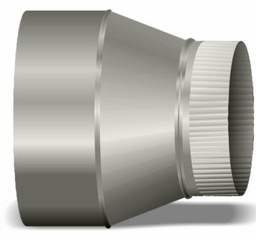 [5644128] 8"-12" Pipe Increaser on Center 3" Long 26ga
