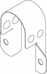 [3805050] 1 CPVC GALVANIZED PIPE STRAP #077