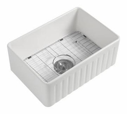 [2530410] 1 Bowl 30 x 20 Fireclay Reversible Apron Front Sink